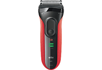 BRAUN BRAUN Series 3 - 3030s - Rasoio (Rosso/Nero)