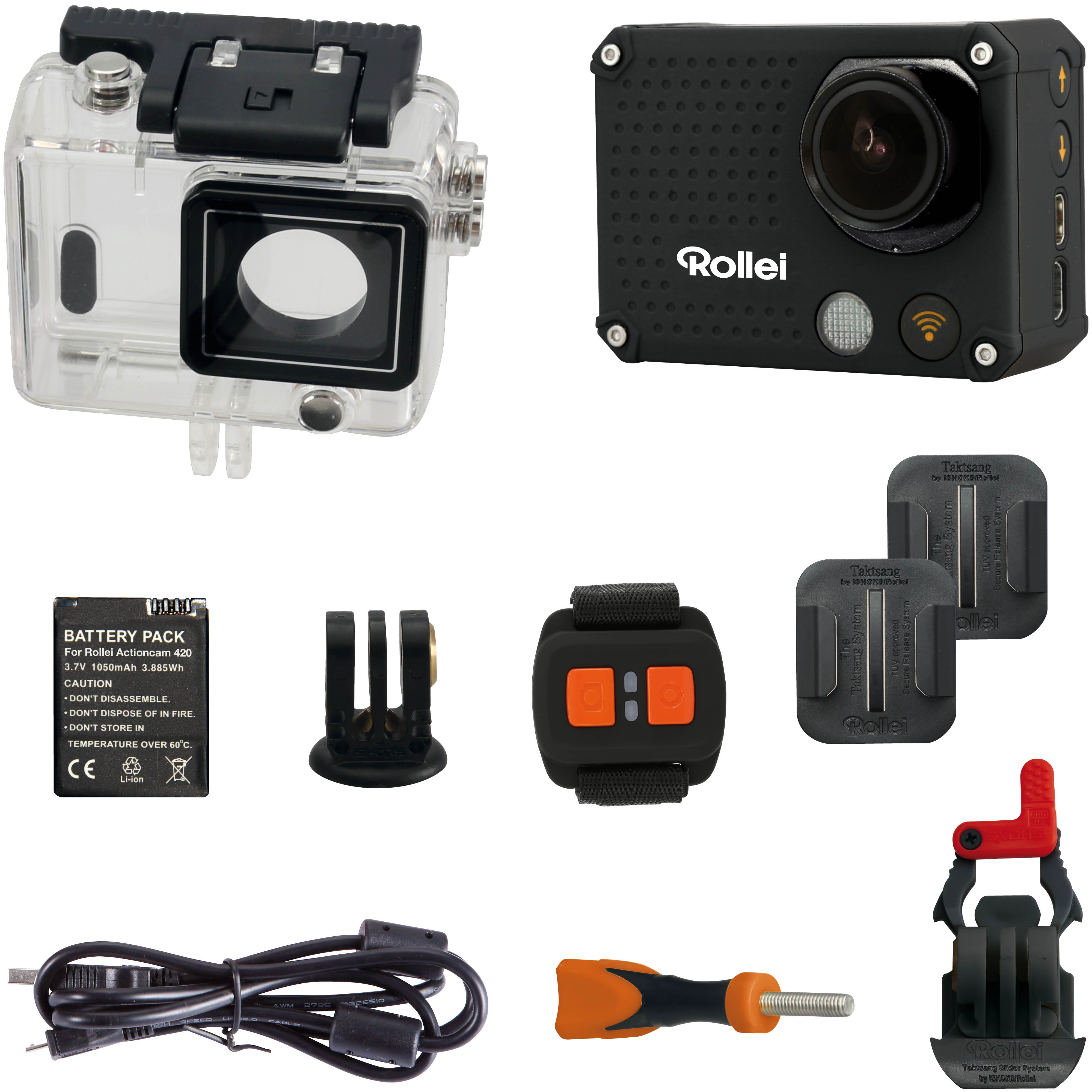 ROLLEI 420 Actioncam  inkl. Fernbedienung, WLAN