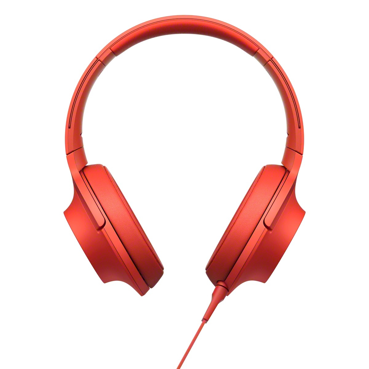SONY MDR-100AAP, On-ear Kopfhörer Rot