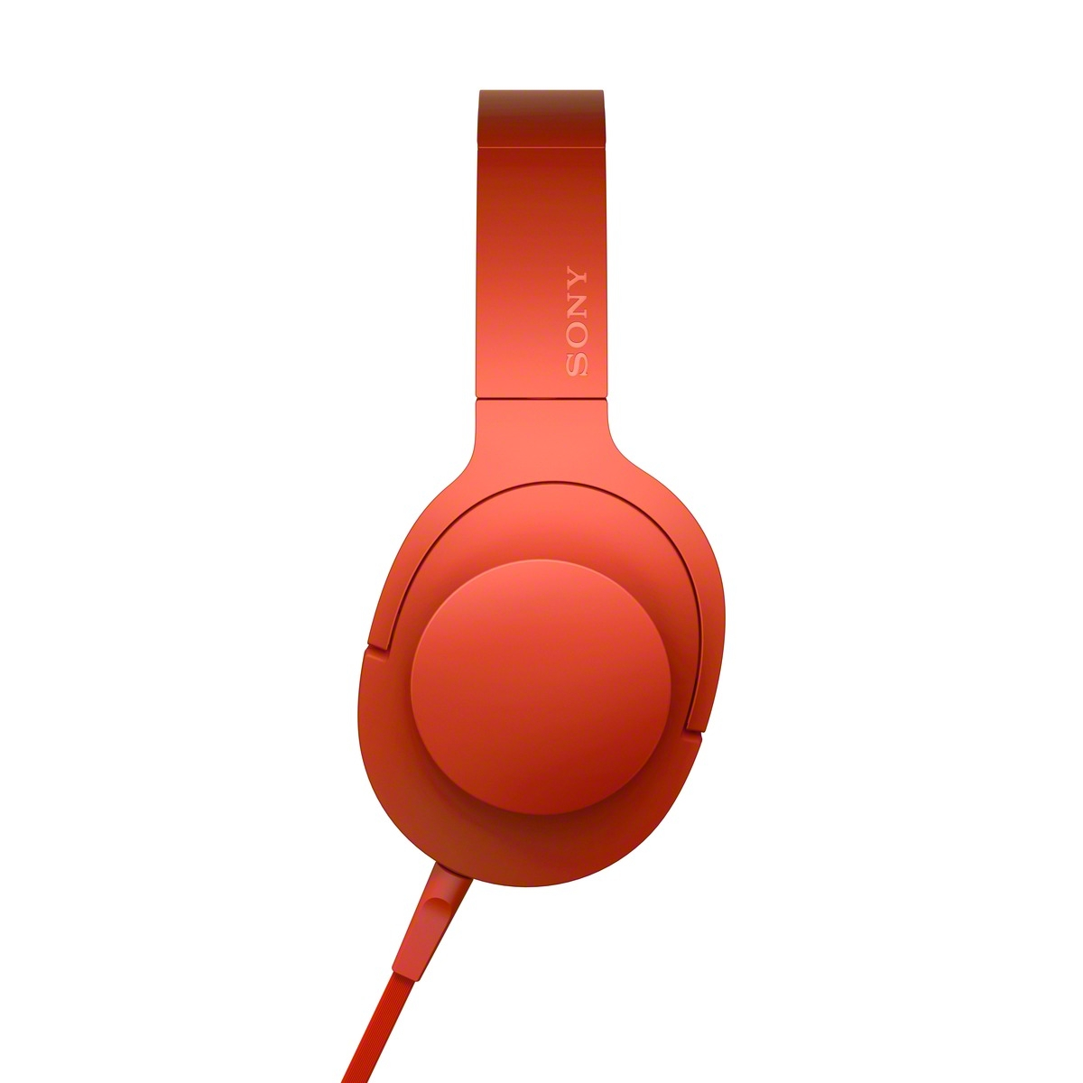 SONY MDR-100AAP, On-ear Kopfhörer Rot