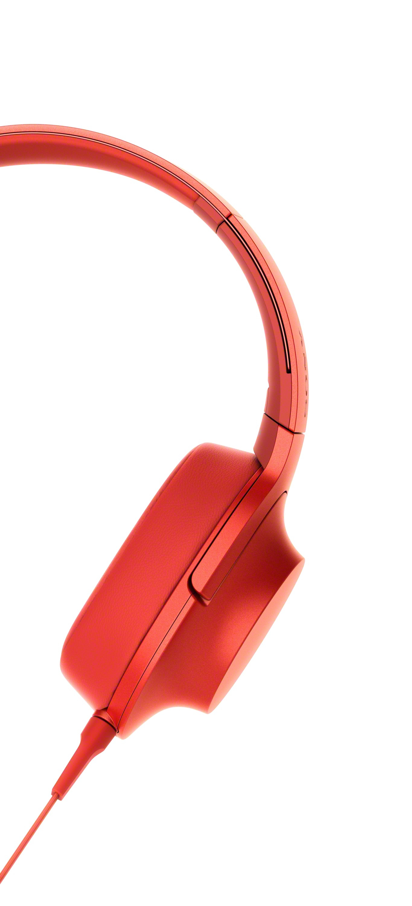 SONY MDR-100AAP, On-ear Kopfhörer Rot