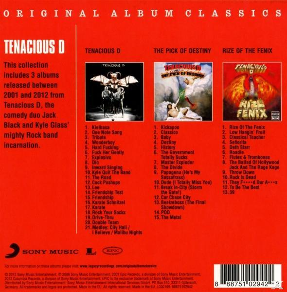 Tenacious D Album-Set-Cover. Enthält 3 Alben von 2001-2012. Black und Kyle.