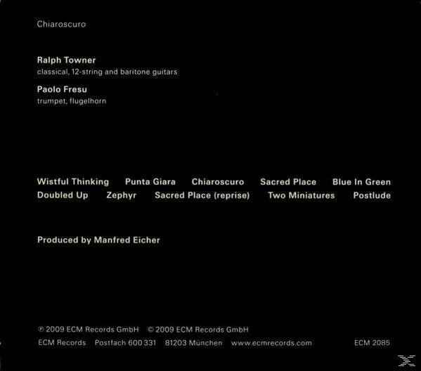 TOWNER,RALPH & FRESU,PAOLO - Chiaroscuro  - (CD)