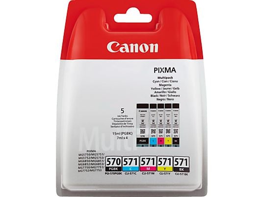 CANON PGI 570 + CLI 571 - Cartuccia di inchiostro (Multicolore)