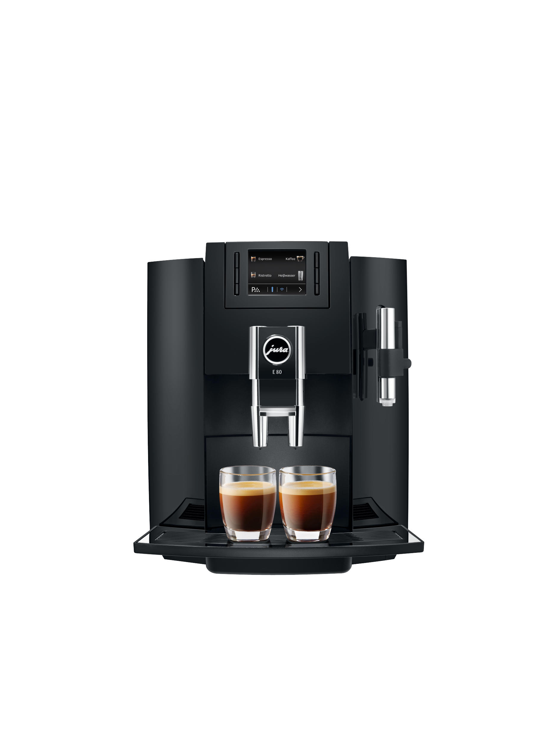 JURA E80  Kaffeevollautomat Piano Black