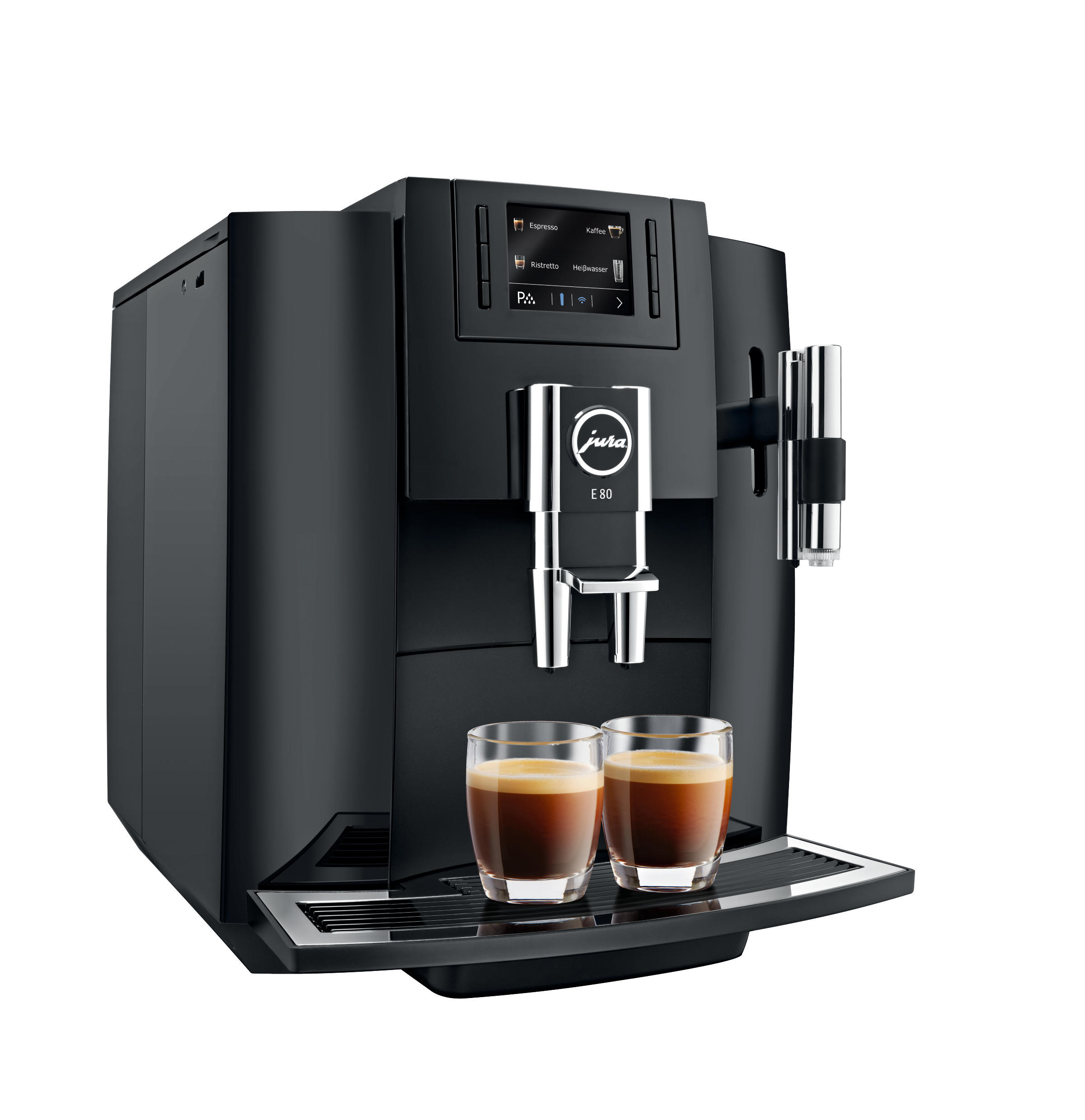JURA E80  Kaffeevollautomat Piano Black