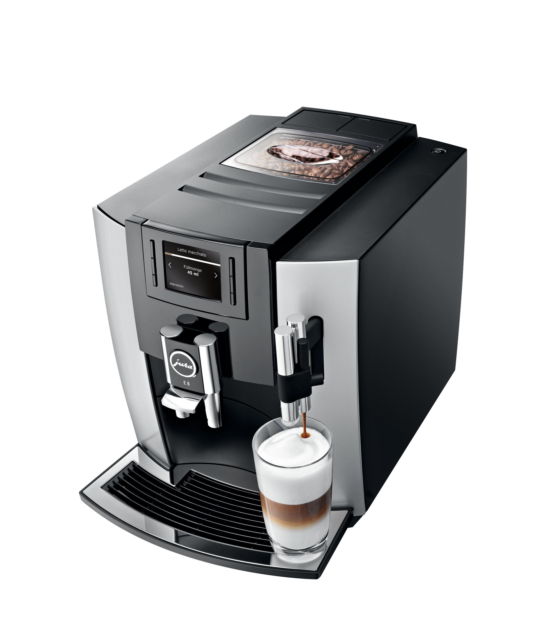JURA E8 Platin Kaffeevollautomat Platin