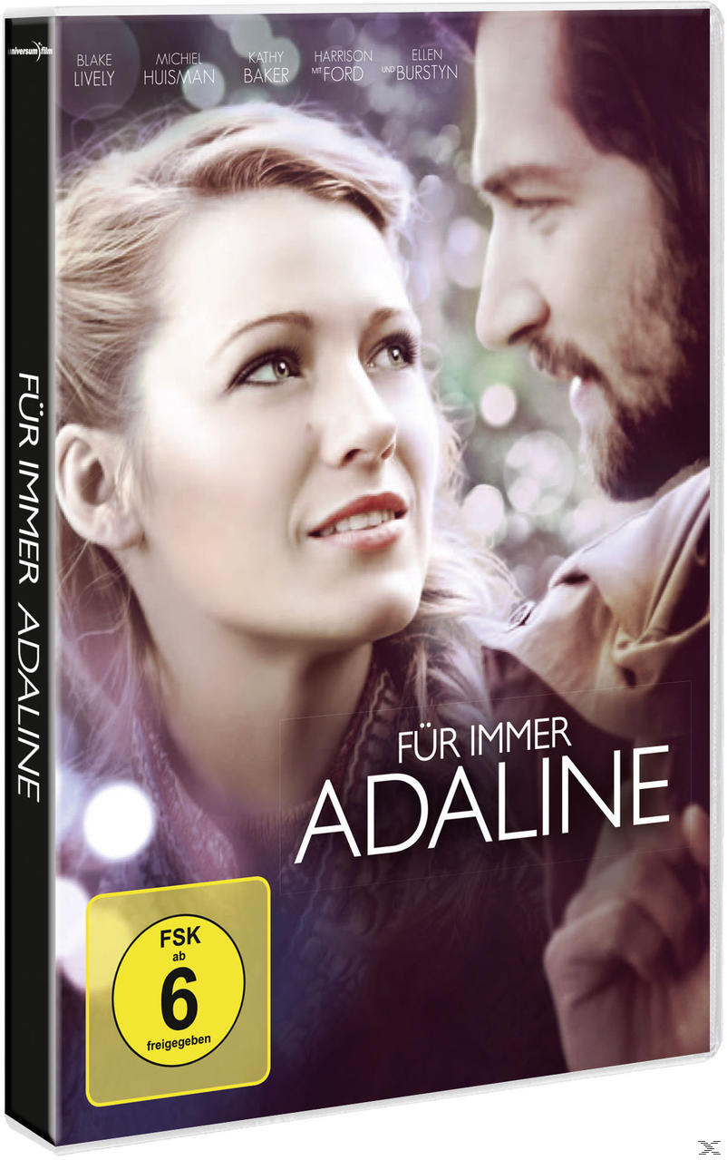 DVD-Cover des Films Für immer Adaline mit einem Paar auf dem Cover.