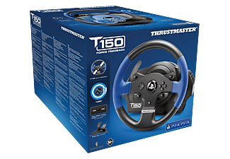 THRUSTMASTER T150 RS (inkl. 2-Pedalset, PS4 / PS3 / PC), Lenkrad, Schwarz/Blau