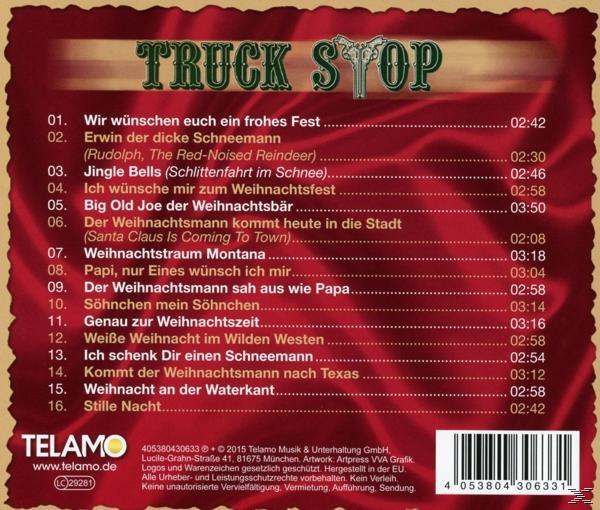 Albumcover. Titelliste. Der Hintergrund ist rot.
