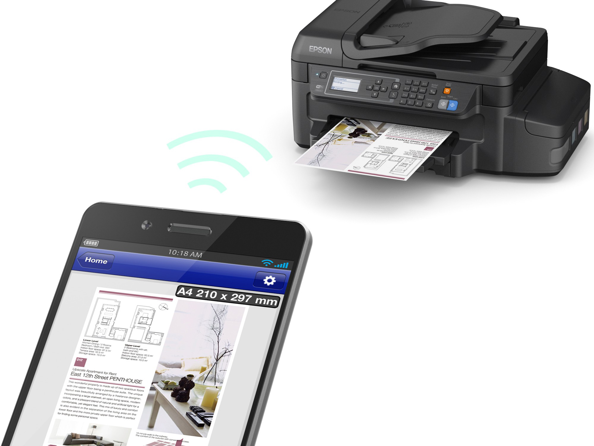 EPSON EcoTank ET-4550 4-in-1 Tinten-Multifunktionsdrucker