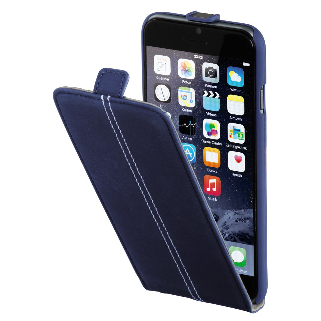 HAMA MM iPhone 6 Nubuck Flap Case Koruyucu Kılıf Lacivert