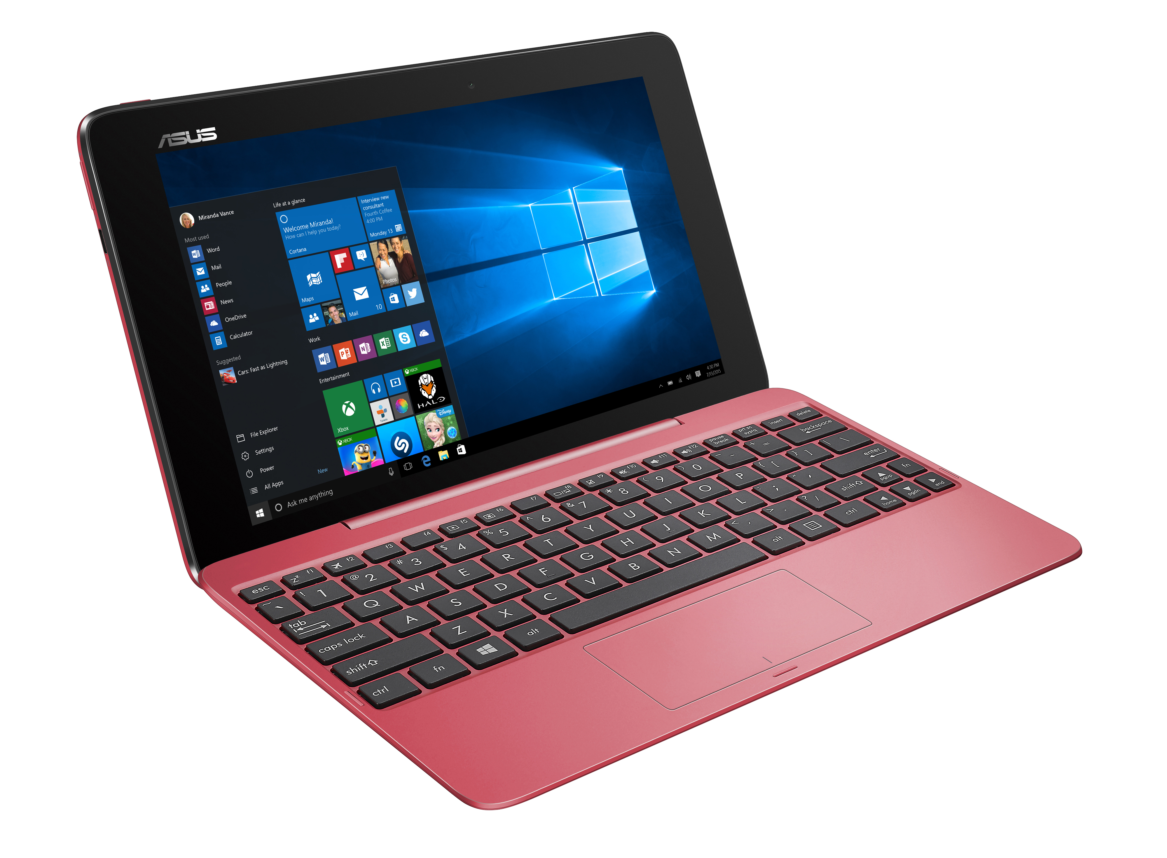 ASUS Transformer Book T100HA-FU005T - 10,1 Zoll - Intel® Atom® x5-Z8500 - 2 GB - 32 GB - Intel® HD Graphics - Windows 10 (64 Bit)