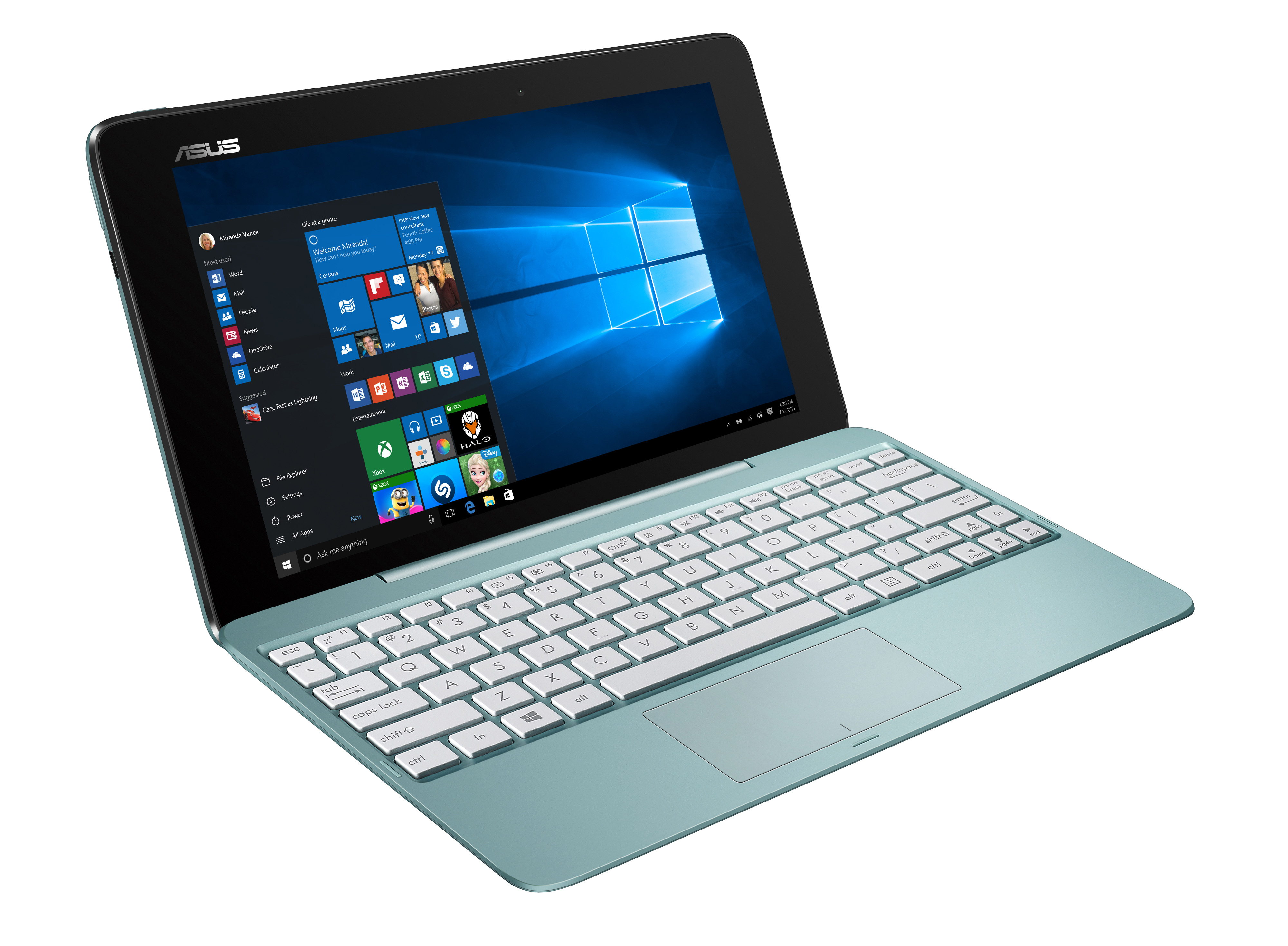 ASUS Transformer Book T100HA-FU008T - 10,1 Zoll - Intel® Atom® x5-Z8500 - 2 GB - 32 GB - Intel® HD Graphics - Windows 10 (64 Bit)
