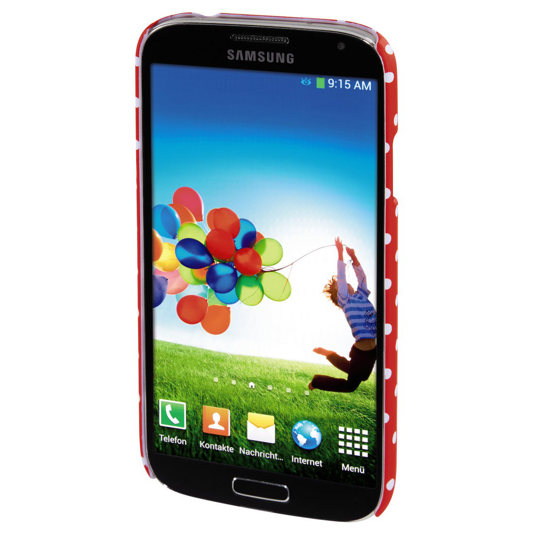 HAMA MM 135225 Galaxy S5 Polka Dots Koruyucu Kılıf Kırmızı-Beyaz