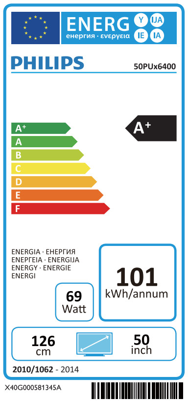PHILIPS 50PUK6400/12 50" EDGE LED Smart 4K - Ultra HD 4K - -tv