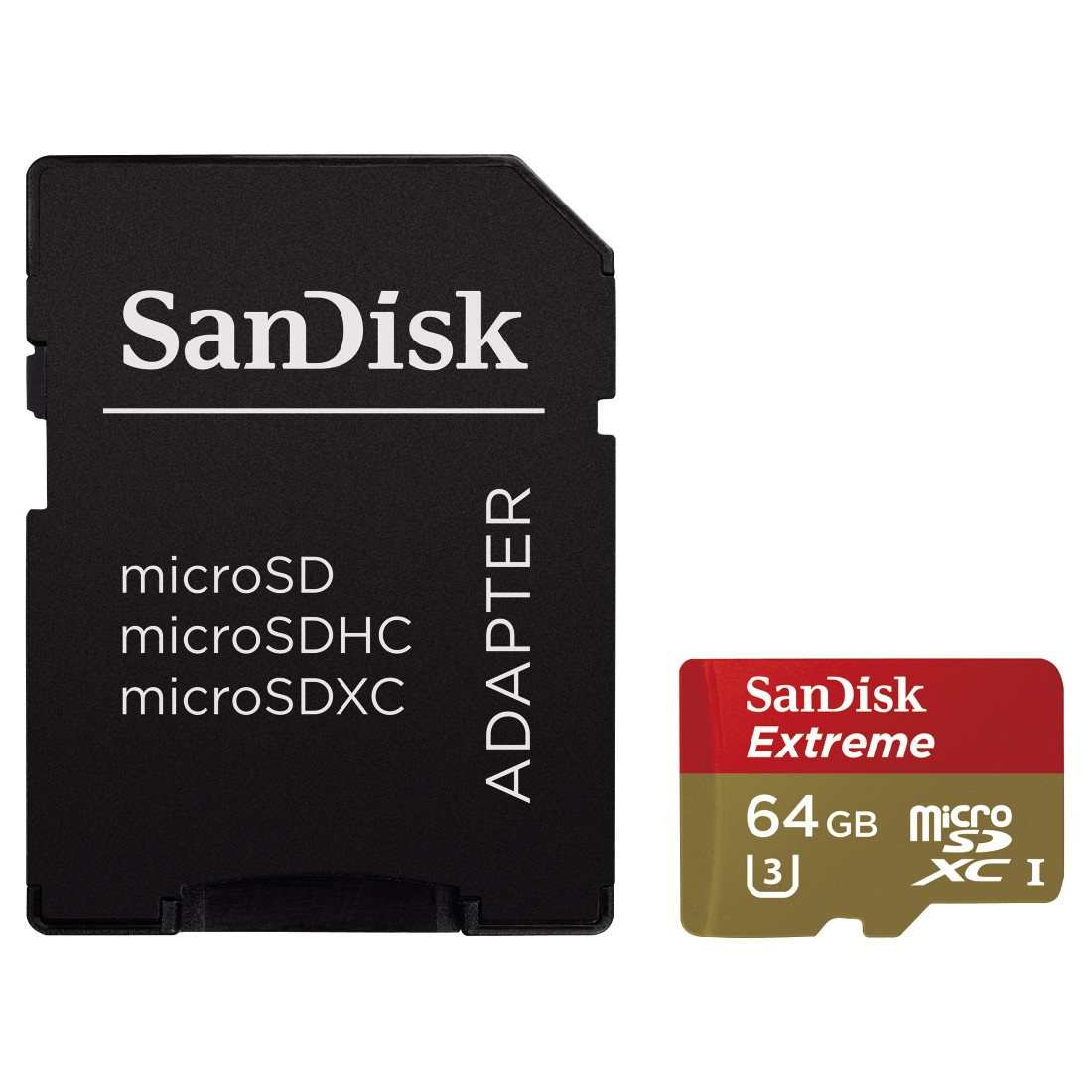 SANDISK Extreme, Micro-SDXC Speicherkarte, 64 GB, 90 Mbit/s