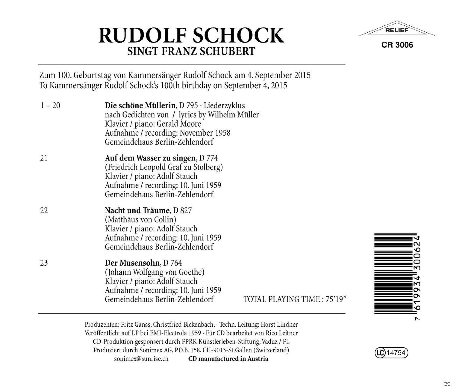 Rudolf Schock, Gerald Moore - K 01  - (CD)