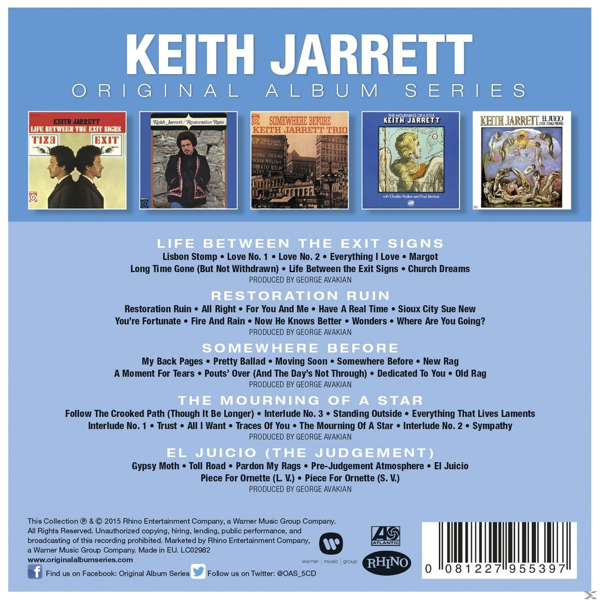 Cover-Artwork der Keith Jarrett Original Album Series mit Titel und Songliste.