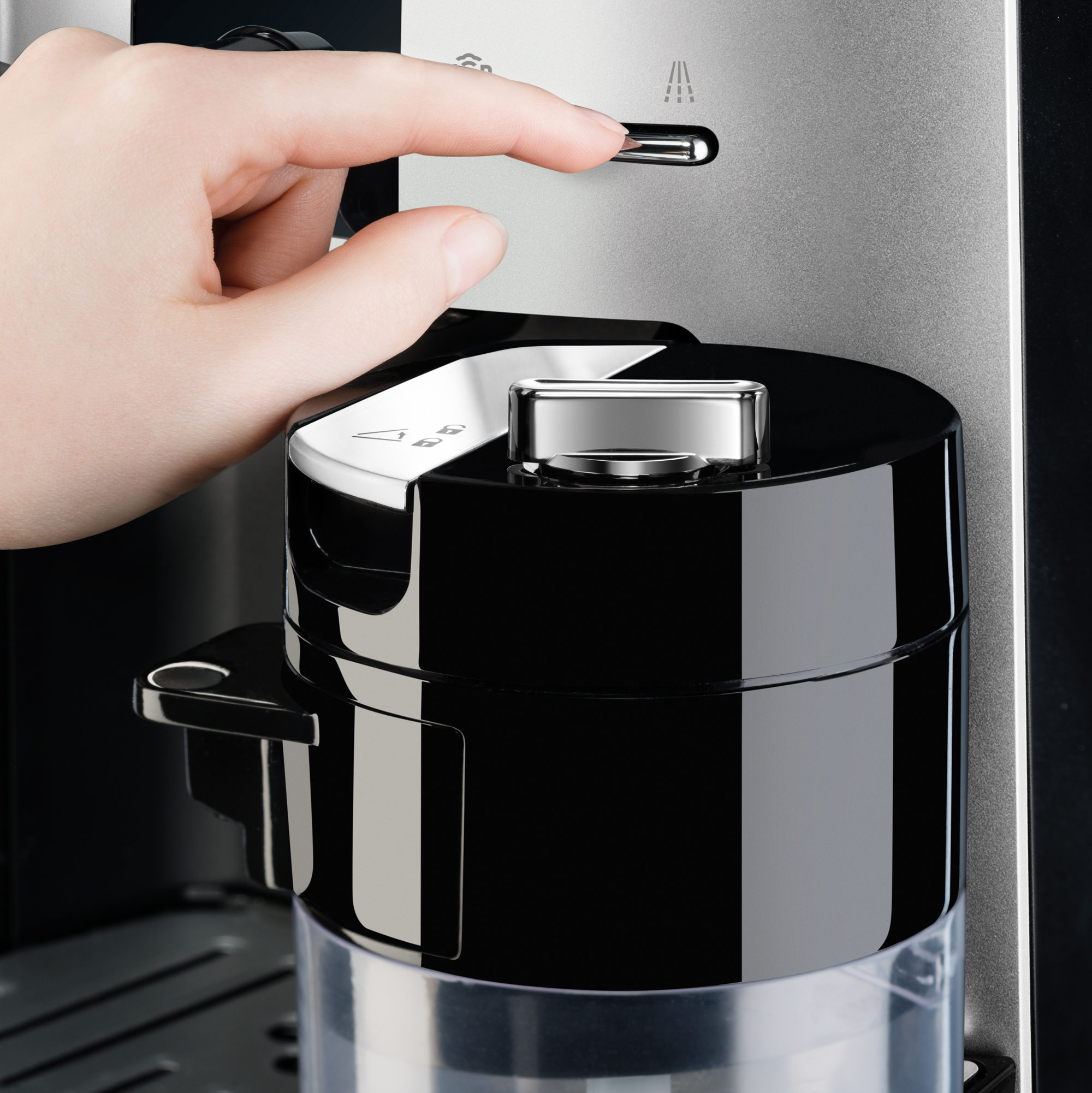 KRUPS EA829E Latt´Espress Kaffeevollautomat Silber