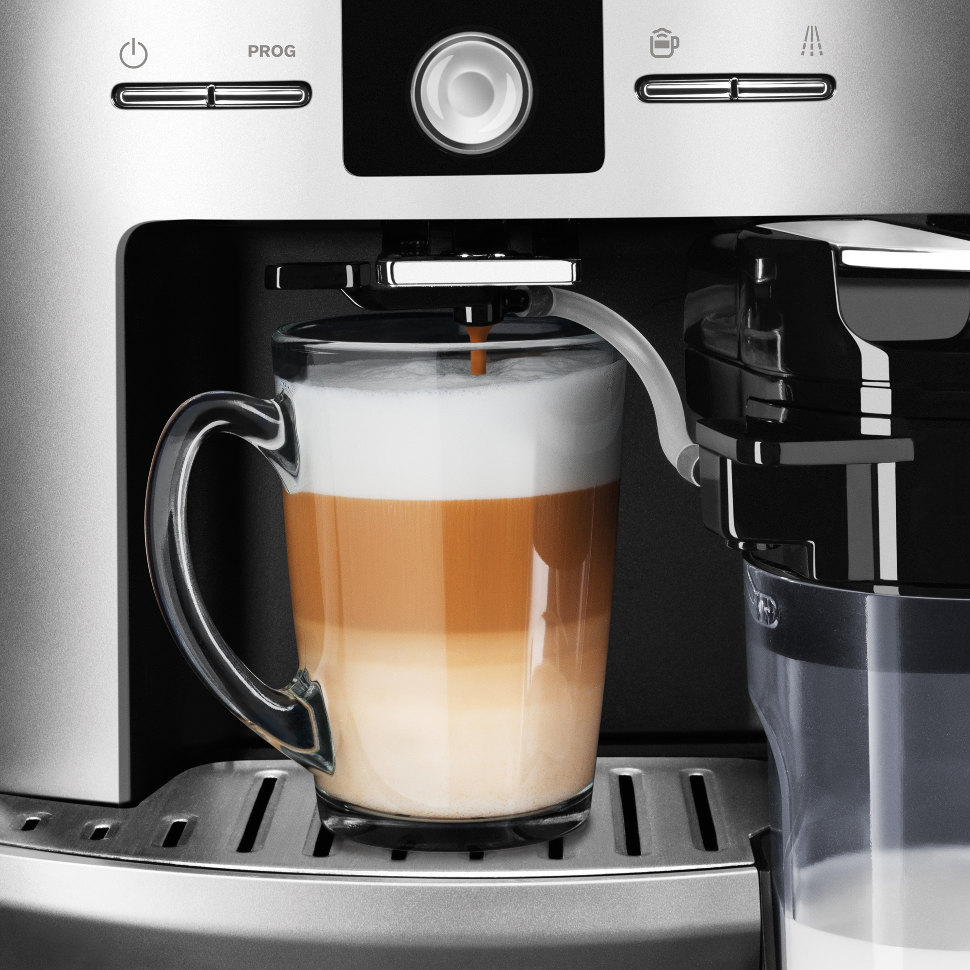 KRUPS EA829E Latt´Espress Kaffeevollautomat Silber