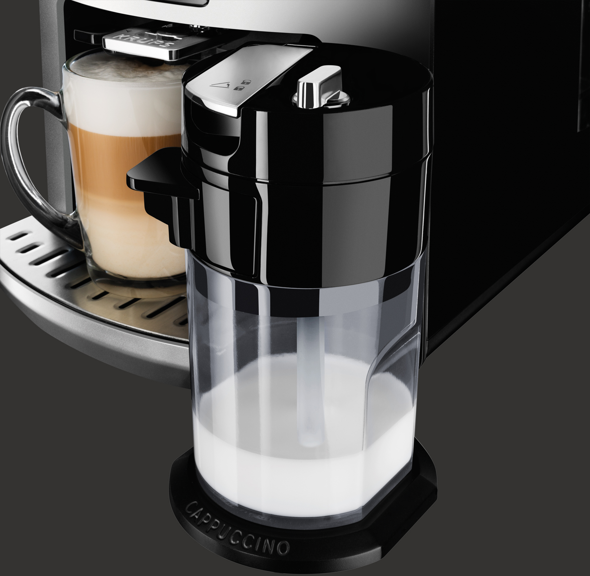 KRUPS EA829E Latt´Espress Kaffeevollautomat Silber