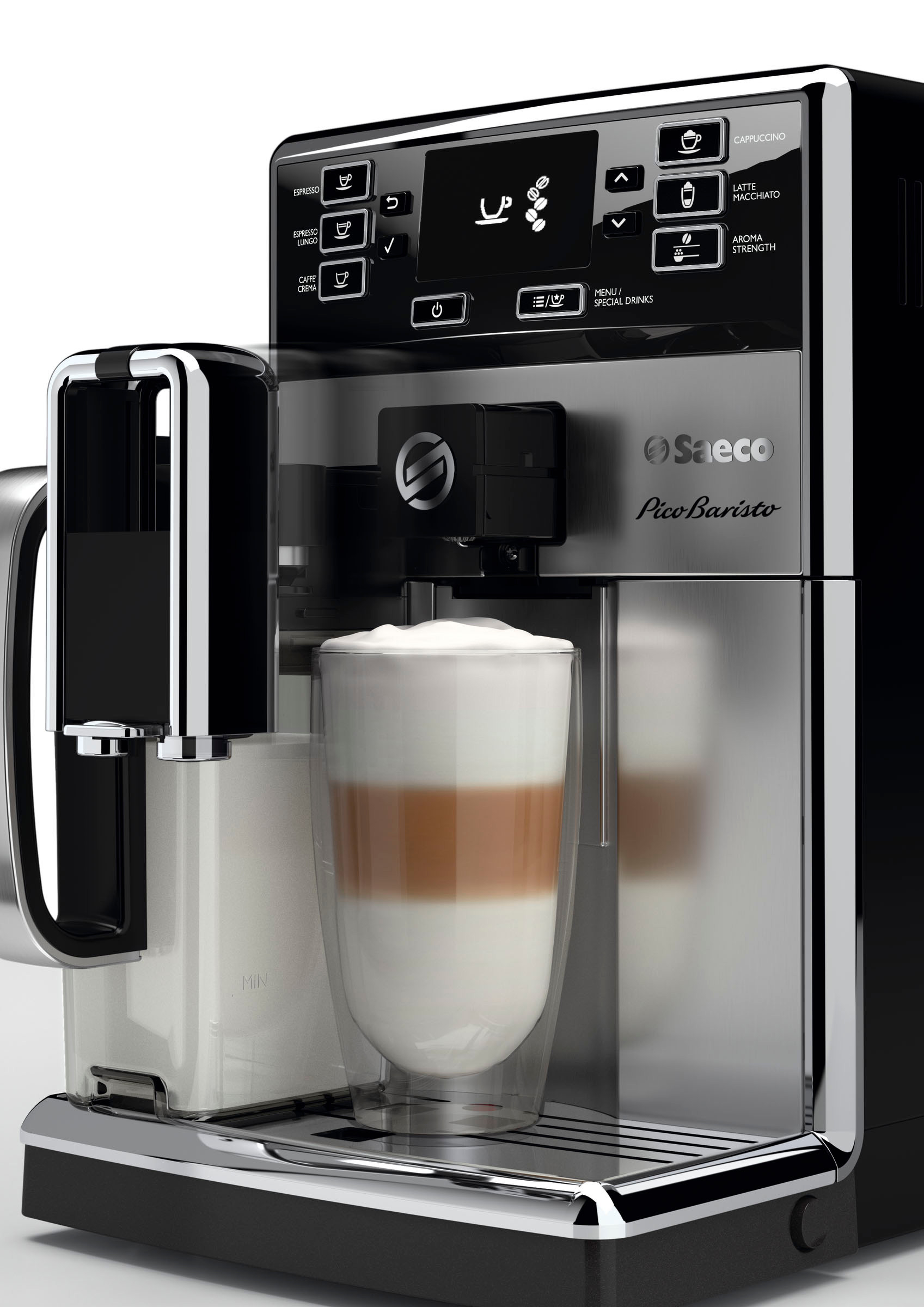 SAECO HD8927/01 PicoBaristo Kaffeevollautomat Silber/Schwarz