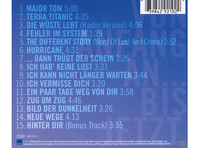 Thumbnail - Peter Schilling - Von Anfang An...Bis Jetzt (CD)