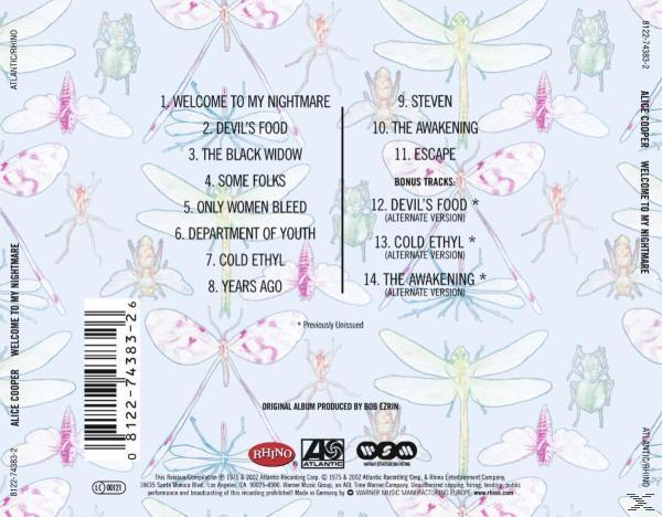 Album borító rovarok hátterével és számlistával a jobb oldalon.