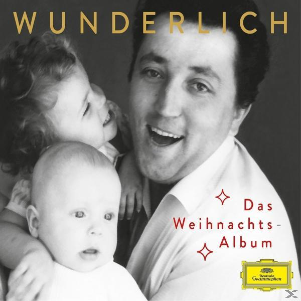 Albumcover mit einem Mann, der zwei Kinder hält. Der Text 'Das Weihnachts-Album' ist sichtbar.