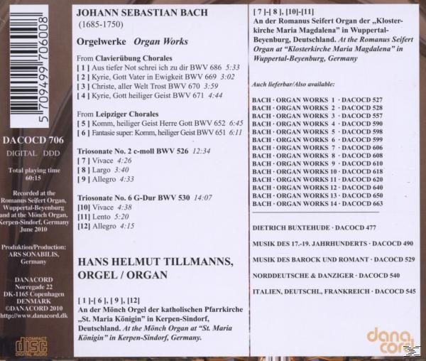 Tillmanns - Sämtliche Orgelwerke Vol.15  - (CD)