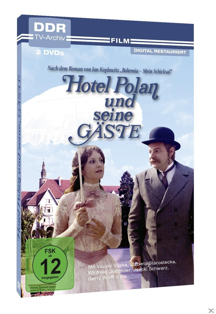 DVD-Cover eines Films mit zwei Personen in Vintage-Kleidung. Text: Hotel Polan und seine Gaste.