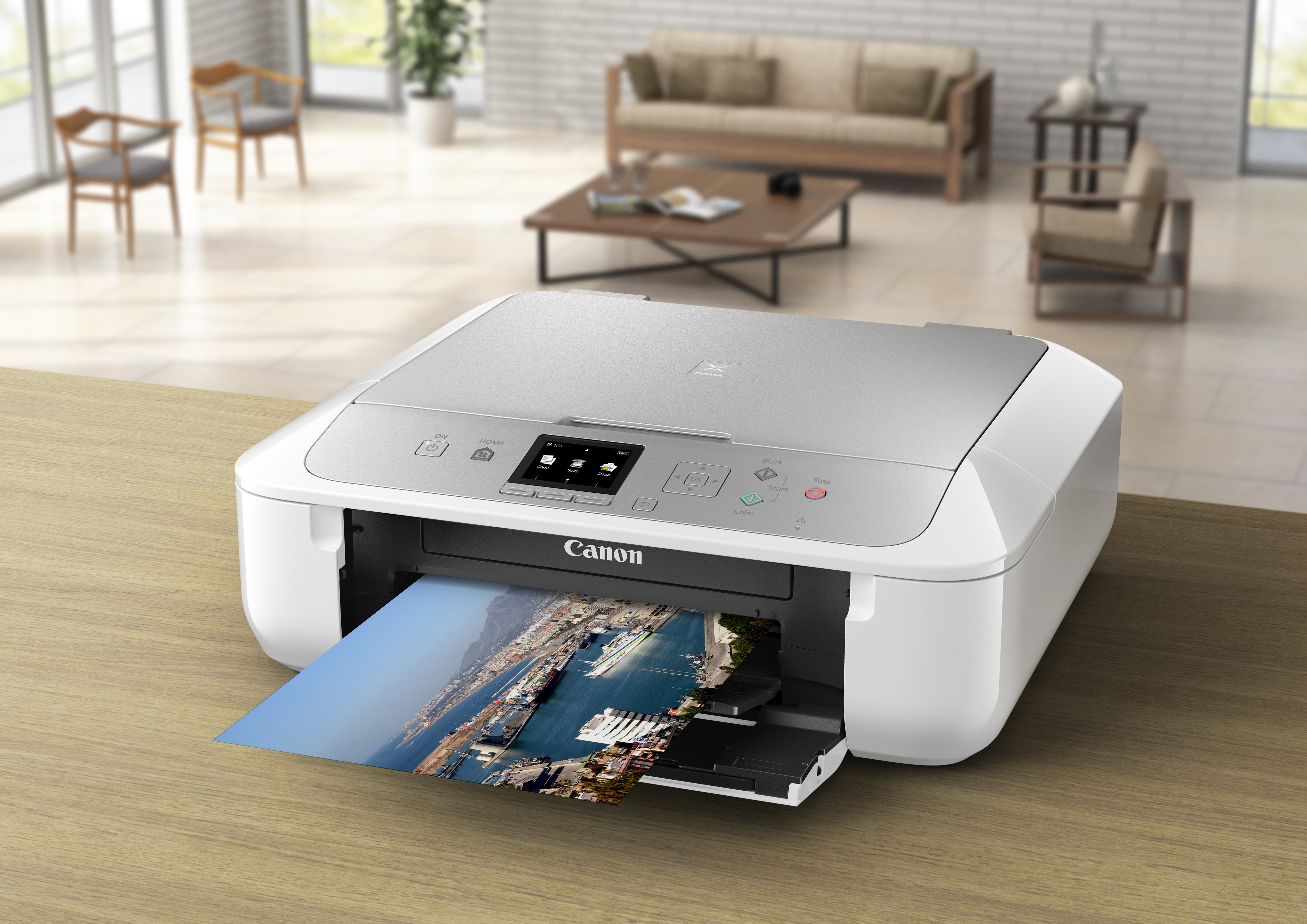 CANON PIXMA MG5753 Tintenstrahl 3-in-1 Tinten-Multifunktionsdrucker WLAN Netzwerkfähig