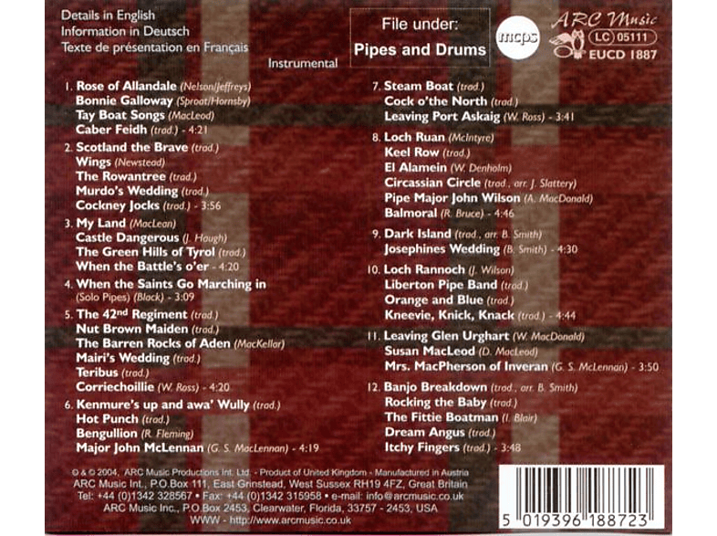 Thumbnail - Waltham Forest Pipe B - Scottish Pipes & Drums (CD)