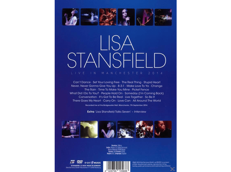 Lisa Stansfield Live In Manchester Dvd