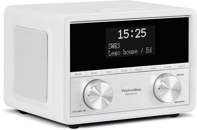 TECHNISAT DIGITRADIO 80 Digitalradio, Stereoradio, DAB, Weiß