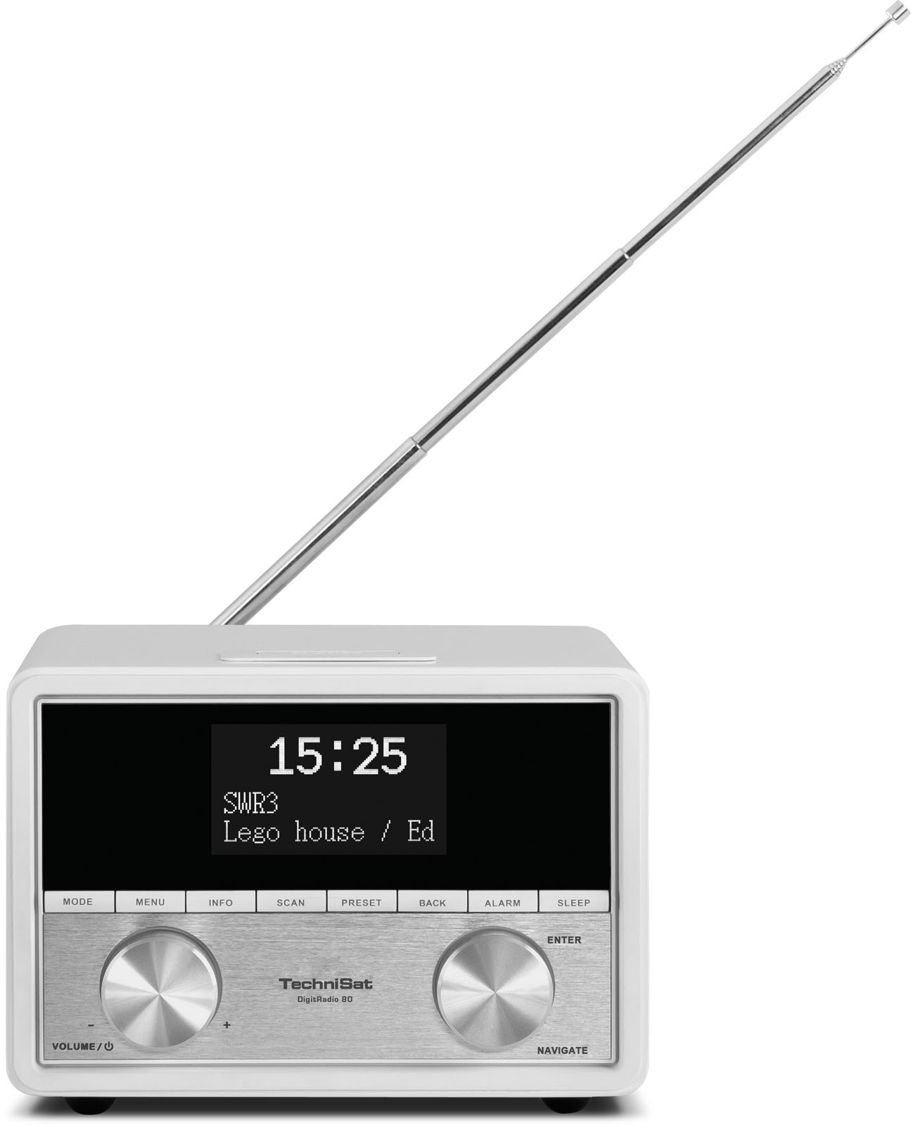 TECHNISAT DIGITRADIO 80 Digitalradio, Stereoradio, DAB, Weiß