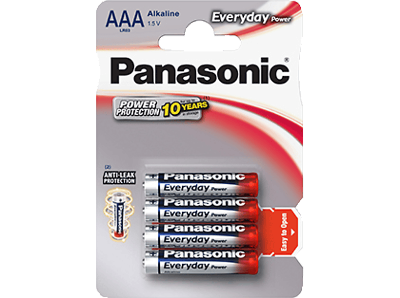 PANASONIC Batterie LR03EPS/4BP EVERYDAY POWER ALKALINE AAA, 4ER PACK ...