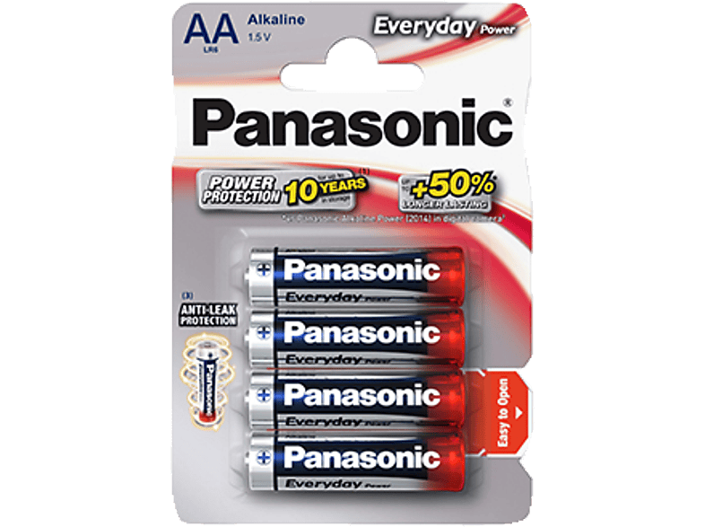 PANASONIC LR6EPS/4BP AA Alkaline, 4 Volt Batterie, 1.5 Stück