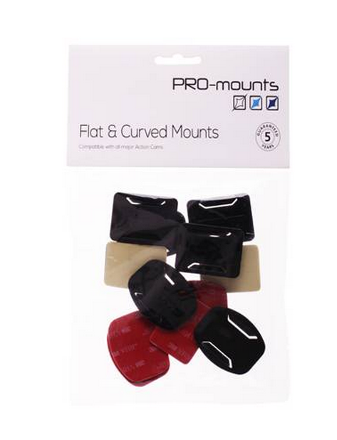 PRO-MOUNTS Flat & Curved Mounts Zelfklevende bevestiging (PMT2013GP10) Zelfklevende bevestiging