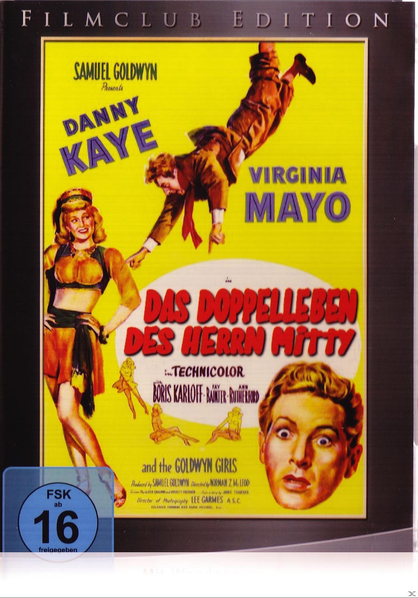 DVD-Cover von 'Das Doppelleben des Herrn Mitty' mit den Schauspielern Danny Kaye und Virginia Mayo.