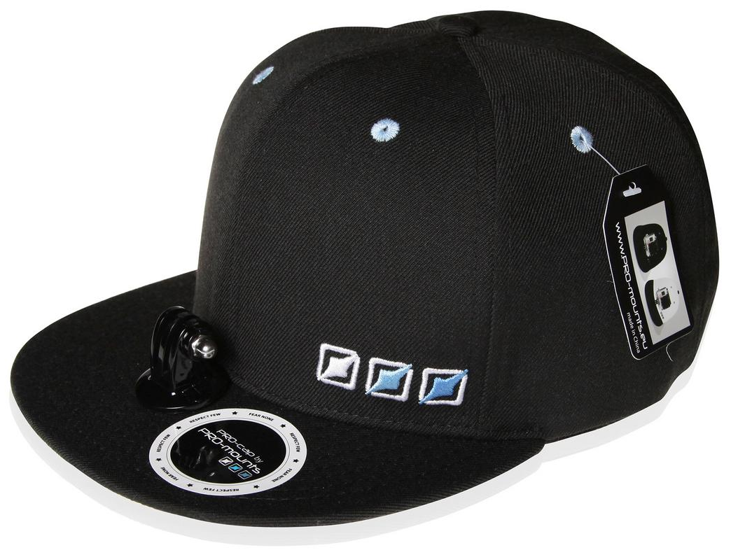 PRO-MOUNTS PRO-Cap Zwart (PMT2014GP77) Pet met Action cam ondersteuning