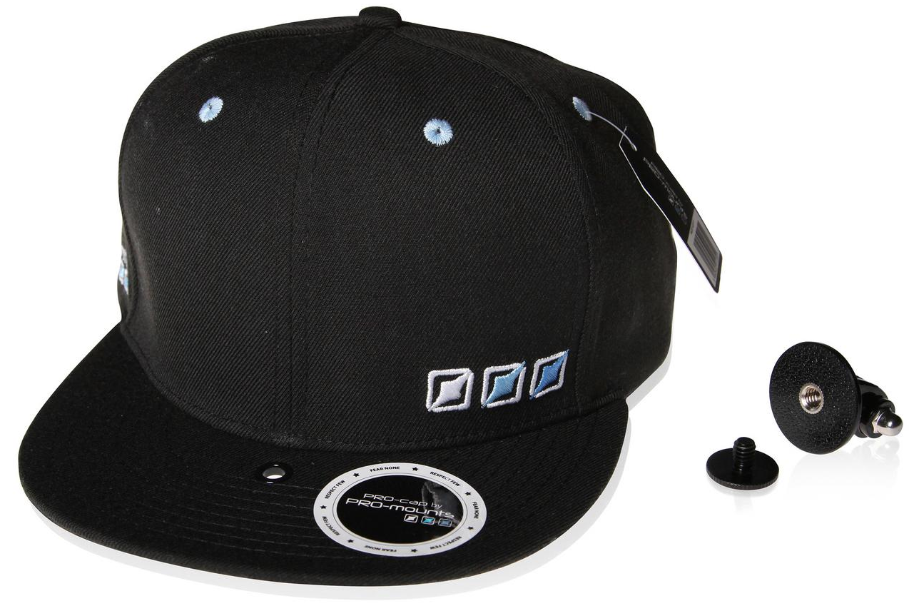 PRO-MOUNTS PRO-Cap Zwart (PMT2014GP77) Pet met Action cam ondersteuning