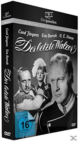 DVD-Box-Cover von 'Der letzte Walzer', mit einem Schwarz-Weiß-Bild der Schauspieler Curd Jürgens und Eva Bartok.