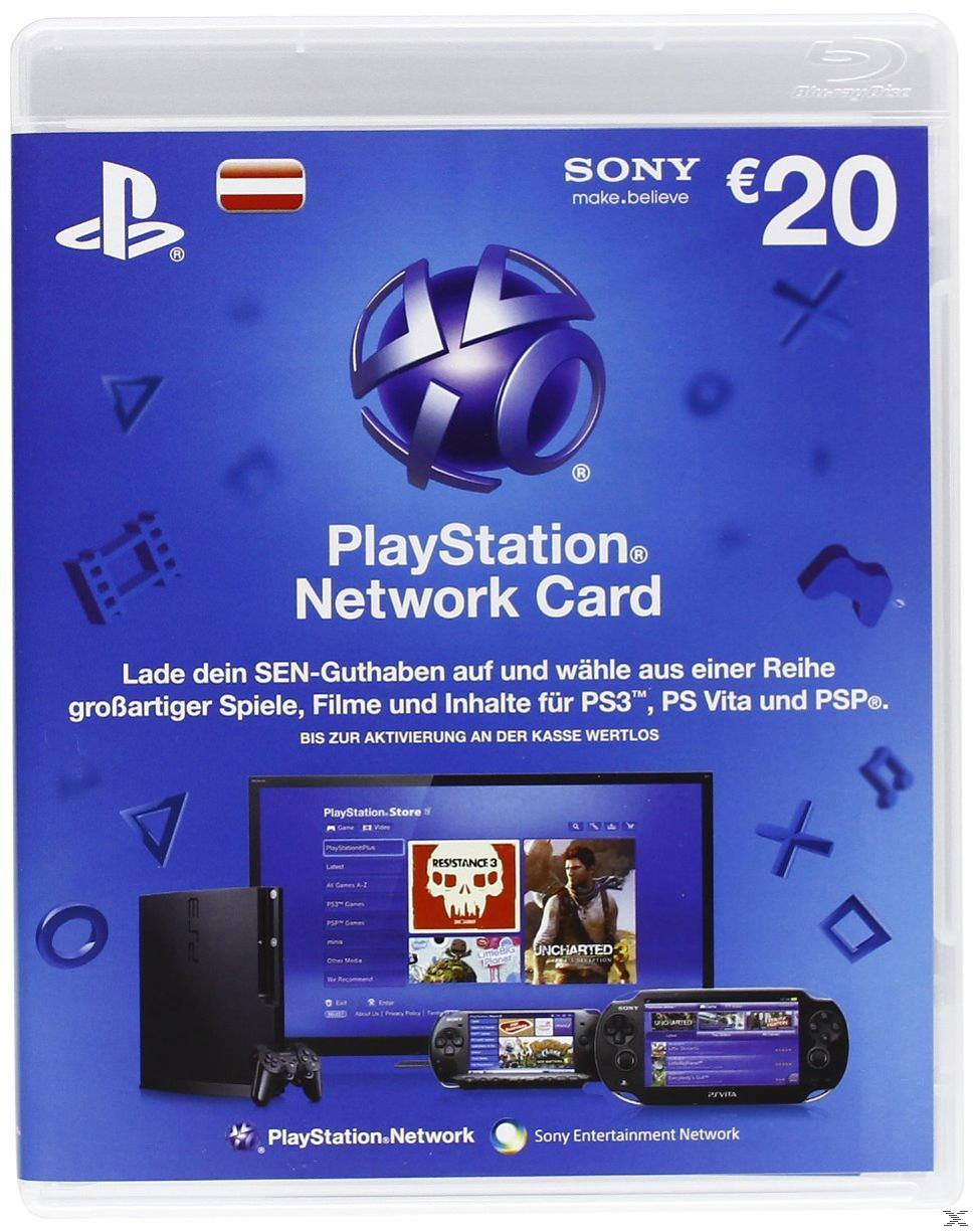 PlayStationStore Guthaben-Aufstockung 20 € [PS4, PS3, PS Vita PSN Code - österreichisches Konto]