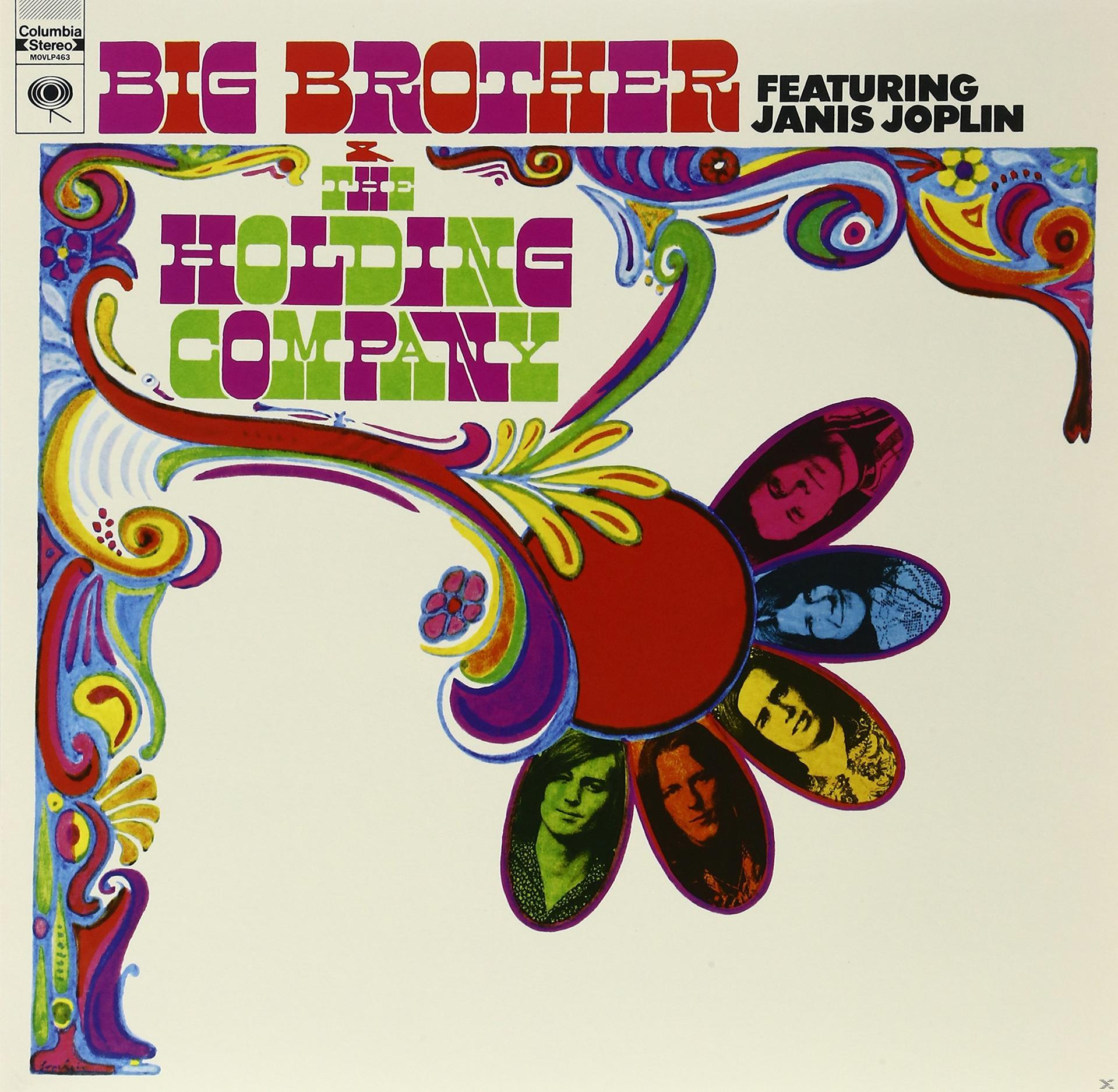 Album borító színes virágmintával és a zenekar nevével, Janis Joplin-nal.