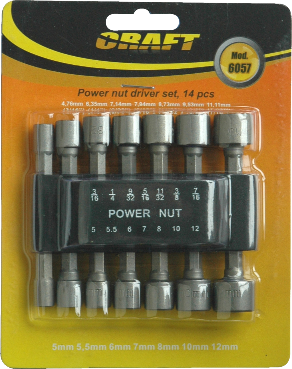 CRAFT 6057 Mini dugókulcs készlet 14 db-os