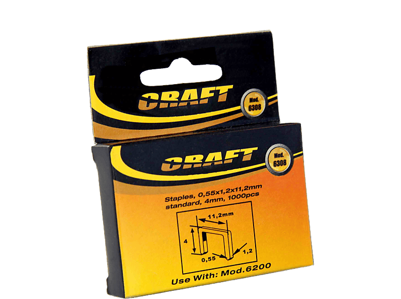 CRAFT 6308 Tűzőkapocs 4mm 1000 db