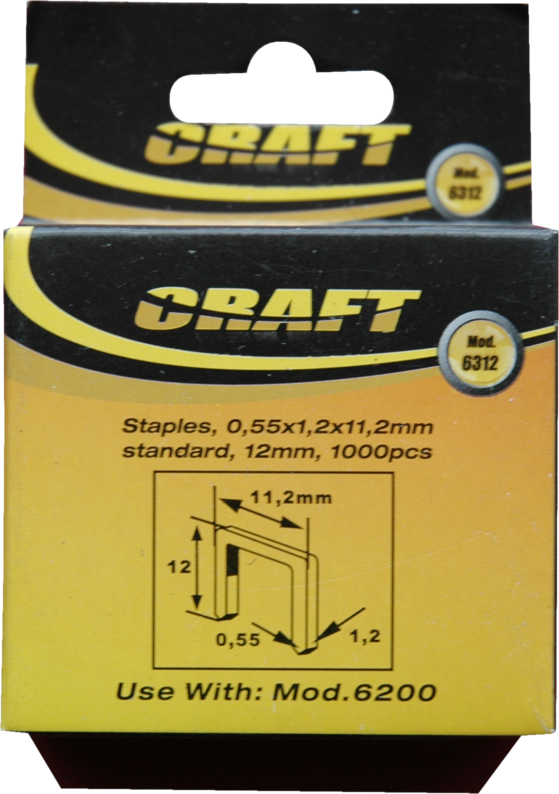 CRAFT 6312 Tűzőkapocs 12mm 1000 db