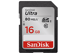 SANDISK ULTRA SDHC 16GB 80MB/S CLASS 10 UHS-I